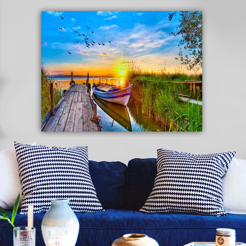 Dekorativ Canvasbilde 70x100 cm - Flerfarget - Interiør - Maleri & posters - Lerretsbilder