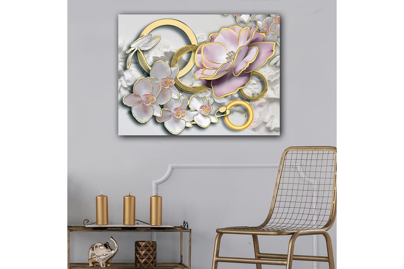 Dekorativ Canvasbilde 70x100 cm - Flerfarget - Interiør - Maleri & posters - Lerretsbilder