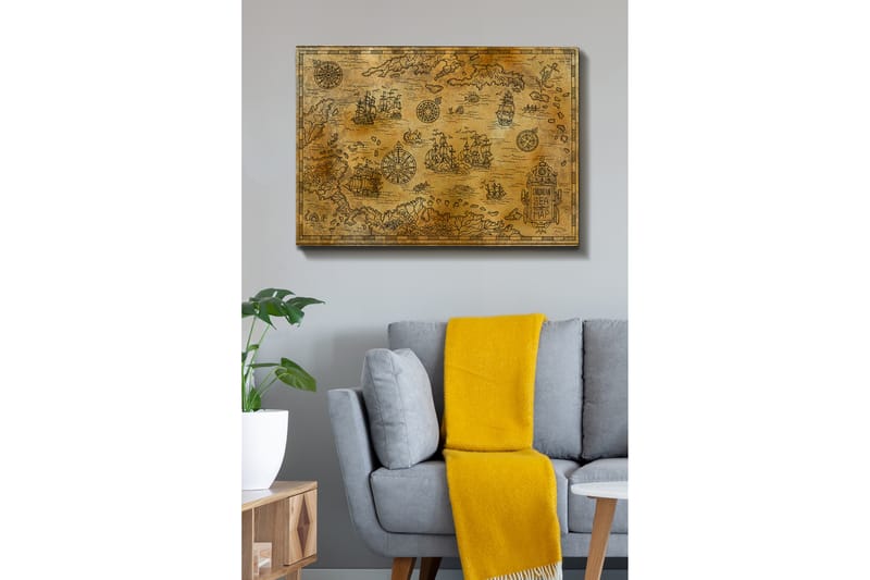 Dekorativ Canvasbilde 70x100 cm - Flerfarget - Interiør - Maleri & posters - Lerretsbilder