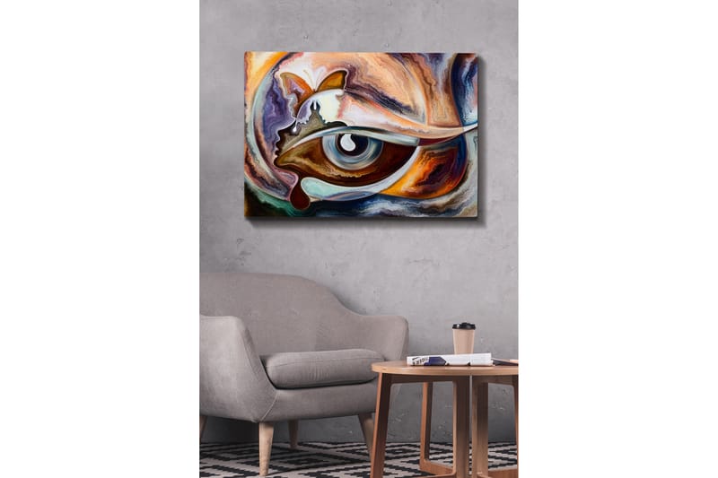 Dekorativ Canvasbilde 70x100 cm - Flerfarget - Interiør - Maleri & posters - Lerretsbilder