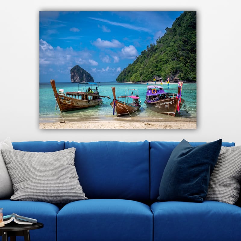 Dekorativ Canvasbilde 70x100 cm - Flerfarget - Interiør - Maleri & posters - Lerretsbilder