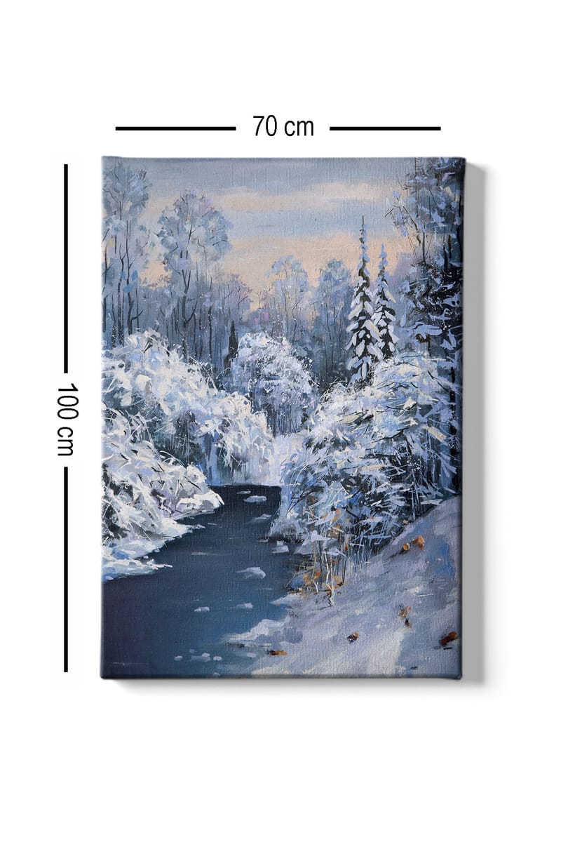 Dekorativ Canvasbilde 70x100 cm - Flerfarget - Interiør - Maleri & posters - Lerretsbilder