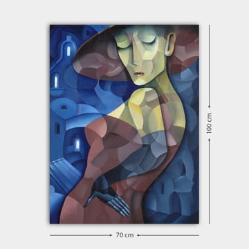 Dekorativ Canvasbilde 70x100 cm - Flerfarget - Interiør - Maleri & posters - Lerretsbilder