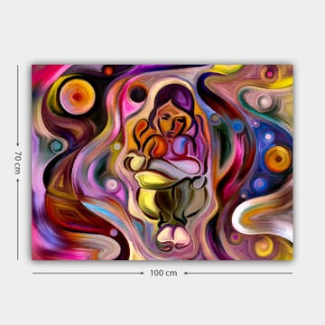 Dekorativ Canvasbilde 70x100 cm - Flerfarget - Interiør - Maleri & posters - Lerretsbilder