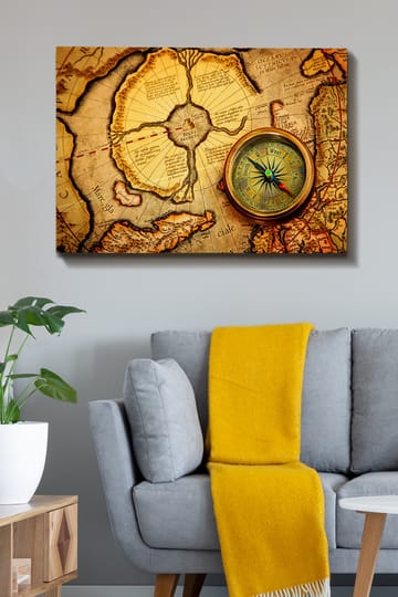 Dekorativ Canvasbilde 70x100 cm - Flerfarget - Interiør - Maleri & posters - Lerretsbilder