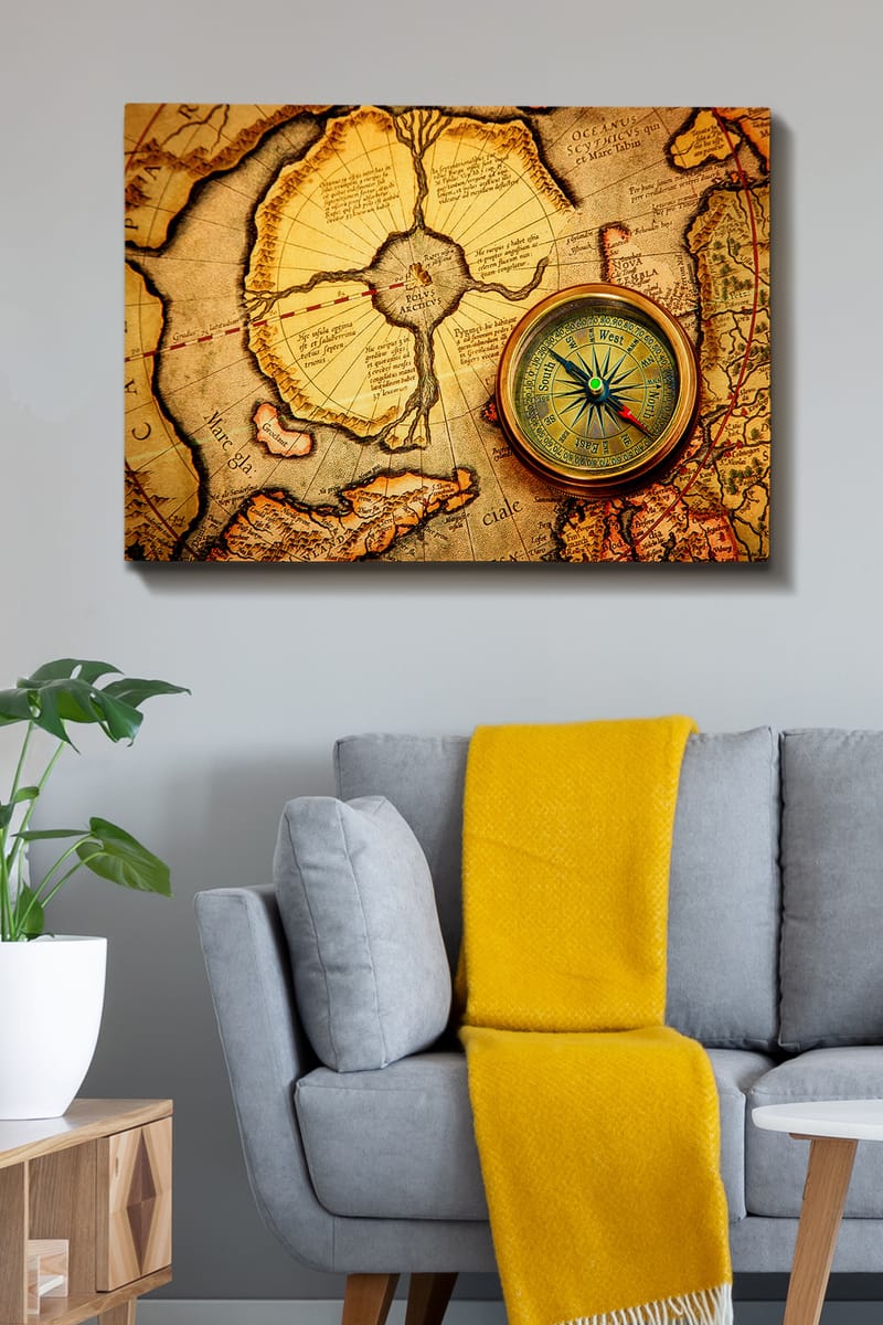 Dekorativ Canvasbilde 70x100 cm - Flerfarget - Interiør - Maleri & posters - Lerretsbilder