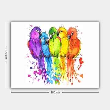 Dekorativ Canvasbilde 70x100 cm - Flerfarget - Interiør - Maleri & posters - Lerretsbilder