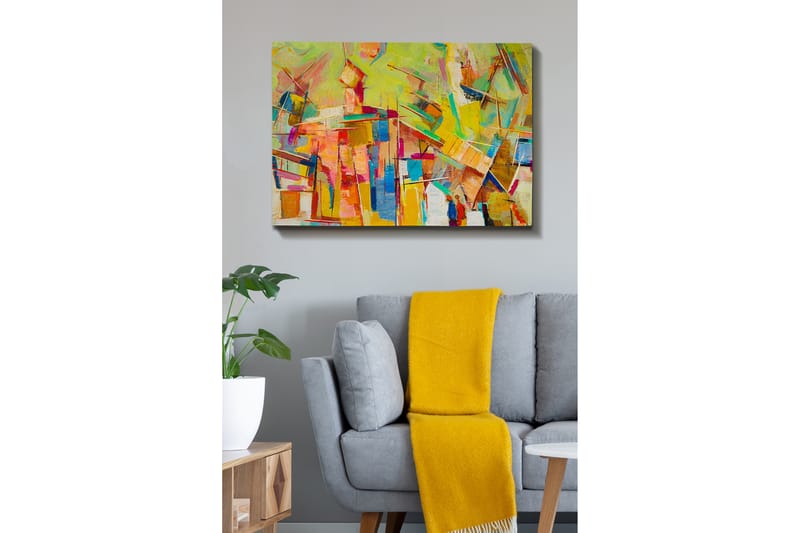 Dekorativ Canvasbilde 70x100 cm - Flerfarget - Interiør - Maleri & posters - Lerretsbilder