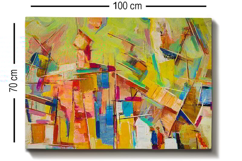 Dekorativ Canvasbilde 70x100 cm - Flerfarget - Interiør - Maleri & posters - Lerretsbilder