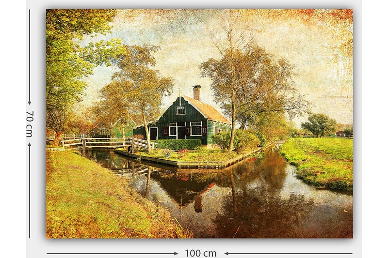 Dekorativ Canvasbilde 70x100 cm - Flerfarget - Interiør - Maleri & posters - Lerretsbilder