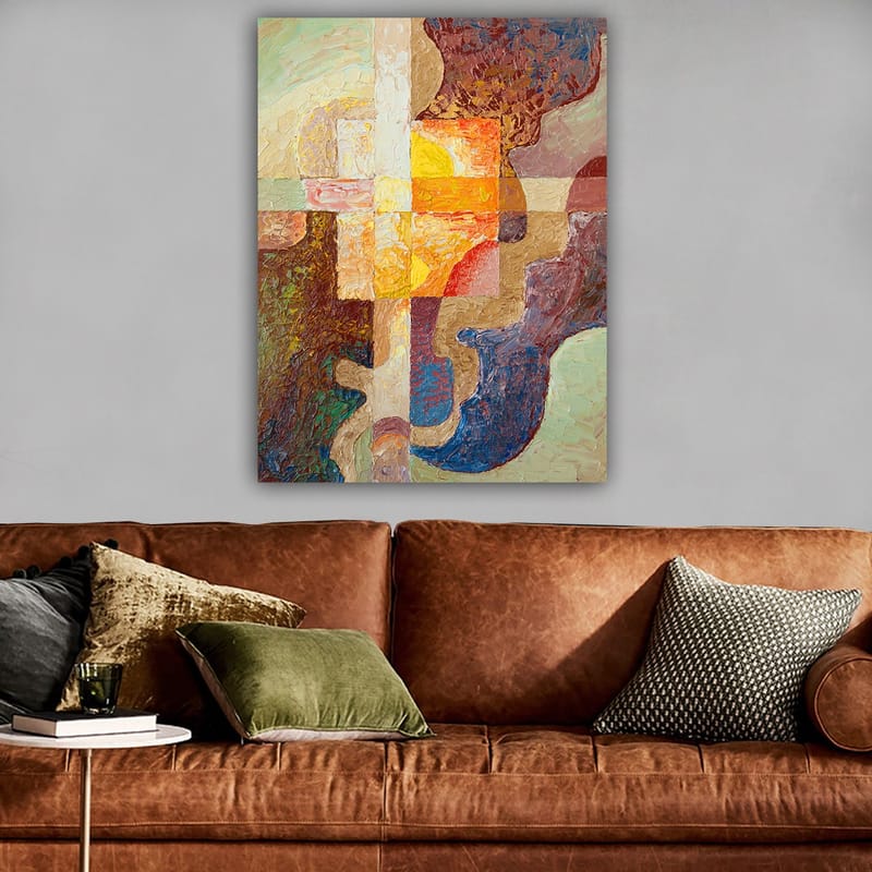 Dekorativ Canvasbilde 70x100 cm - Flerfarget - Interiør - Maleri & posters - Lerretsbilder