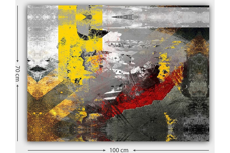 Dekorativ Canvasbilde 70x100 cm - Flerfarget - Interiør - Maleri & posters - Lerretsbilder