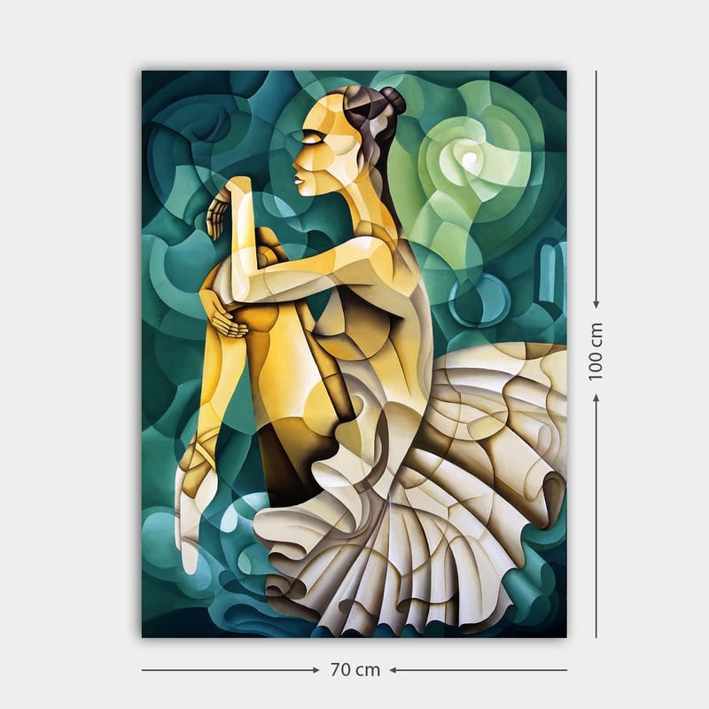 Dekorativ Canvasbilde 70x100 cm - Flerfarget - Interiør - Maleri & posters - Lerretsbilder