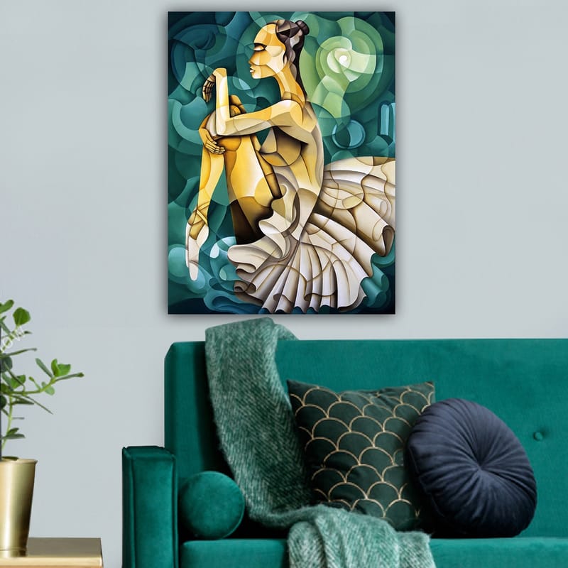 Dekorativ Canvasbilde 70x100 cm - Flerfarget - Interiør - Maleri & posters - Lerretsbilder