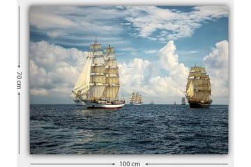 Dekorativ Canvasbilde 70x100 cm - Flerfarget - Interiør - Maleri & posters - Lerretsbilder