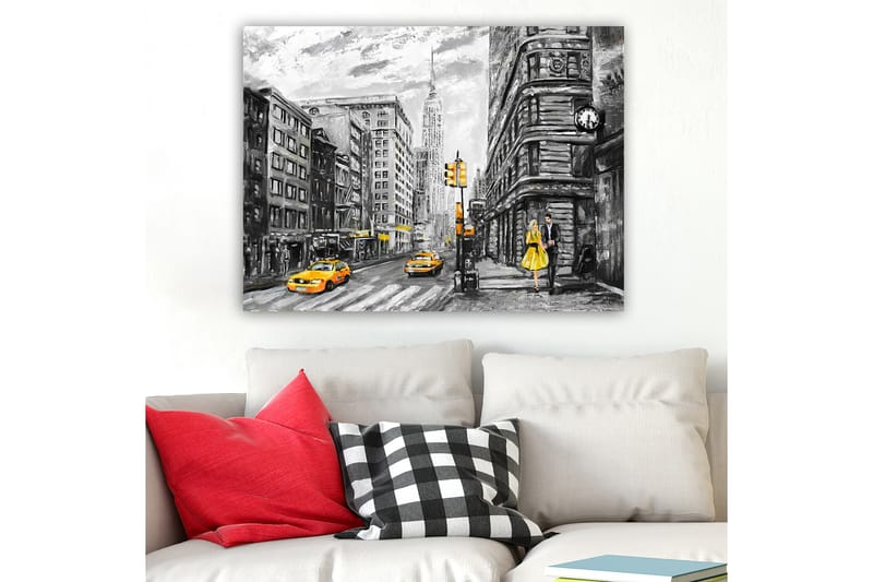 Dekorativ Canvasbilde 70x100 cm - Flerfarget - Interiør - Maleri & posters - Lerretsbilder