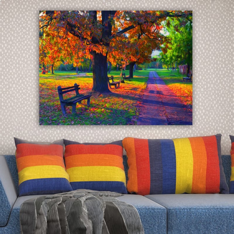 Dekorativ Canvasbilde 70x100 cm - Flerfarget - Interiør - Maleri & posters - Lerretsbilder