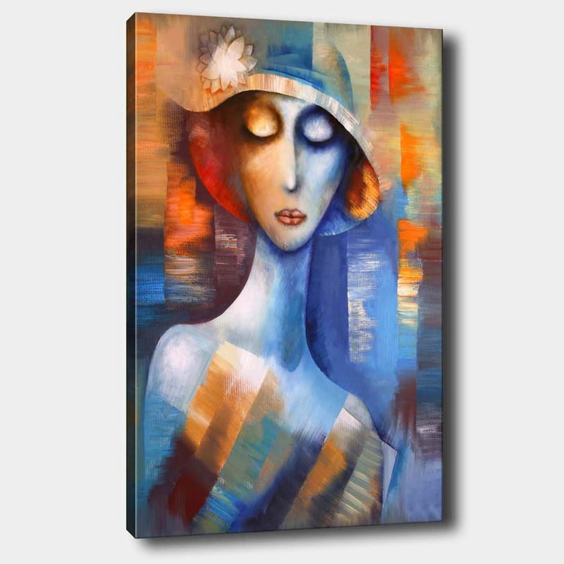 Dekorativ Canvasbilde 70x100 cm - Flerfarget - Interiør - Maleri & posters - Lerretsbilder