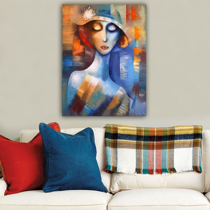 Dekorativ Canvasbilde 70x100 cm - Flerfarget - Interiør - Maleri & posters - Lerretsbilder