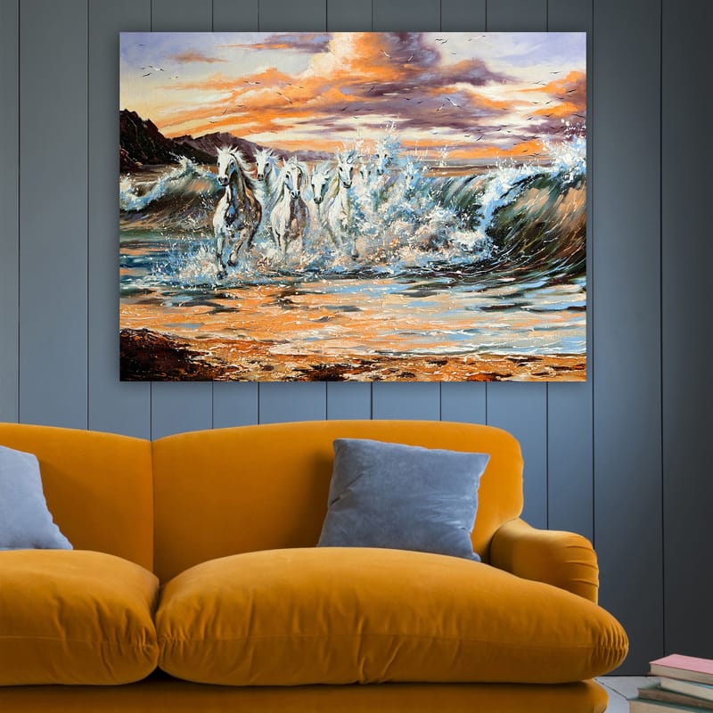 Dekorativ Canvasbilde 70x100 cm - Flerfarget - Interiør - Maleri & posters - Lerretsbilder