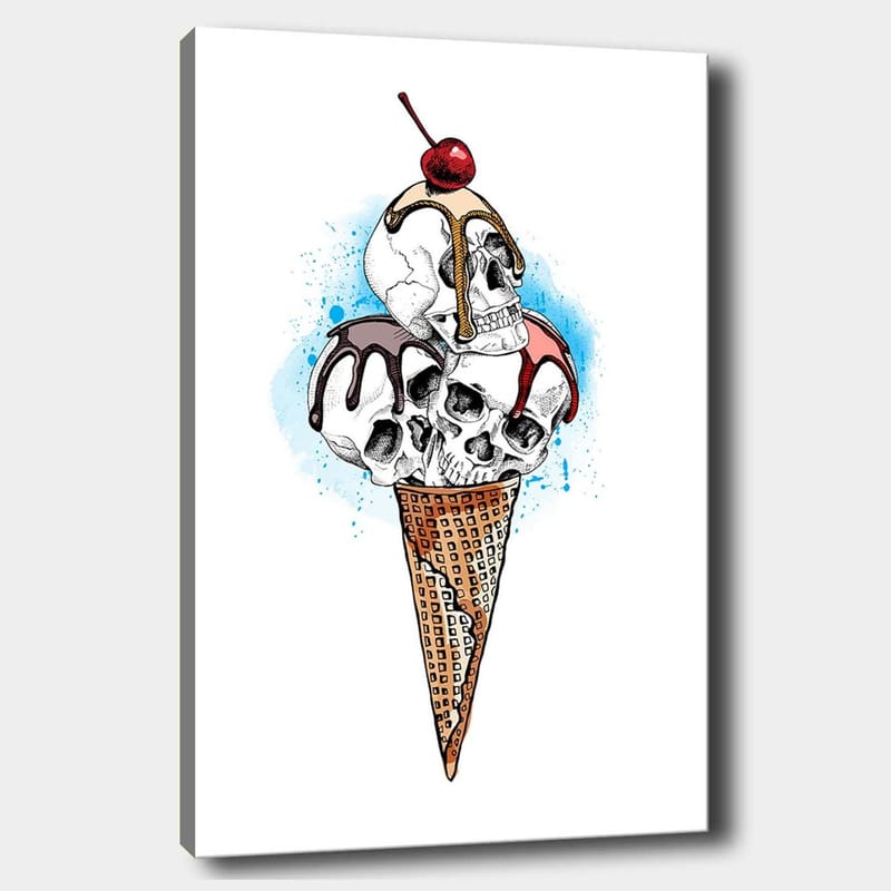 Dekorativ Canvasbilde 70x100 cm - Flerfarget - Interiør - Maleri & posters - Lerretsbilder