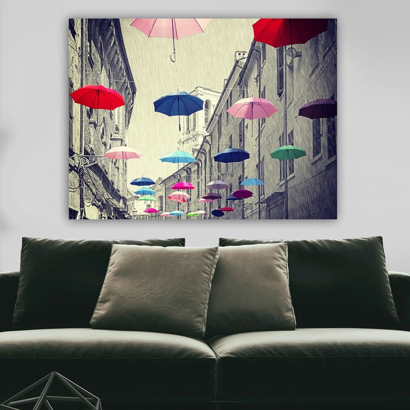 Dekorativ Canvasbilde 70x100 cm - Flerfarget - Interiør - Maleri & posters - Lerretsbilder