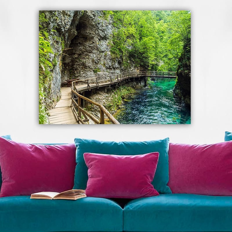 Dekorativ Canvasbilde 70x100 cm - Flerfarget - Interiør - Maleri & posters - Lerretsbilder