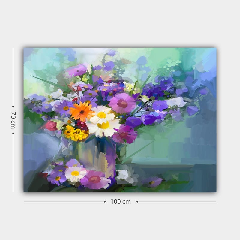 Dekorativ Canvasbilde 70x100 cm - Flerfarget - Interiør - Maleri & posters - Lerretsbilder