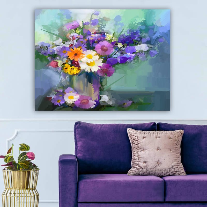 Dekorativ Canvasbilde 70x100 cm - Flerfarget - Interiør - Maleri & posters - Lerretsbilder