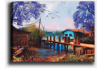Dekorativ Canvasbilde 70x100 cm - Flerfarget - Interiør - Maleri & posters - Lerretsbilder