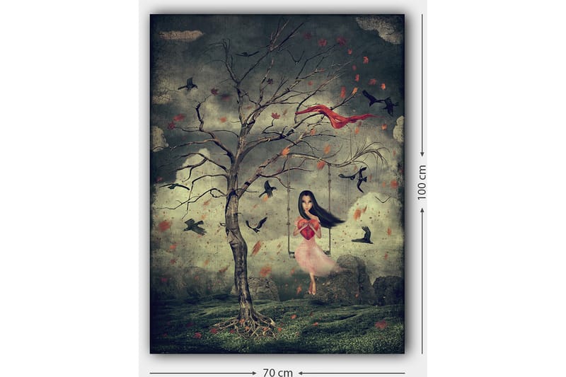 Dekorativ Canvasbilde 70x100 cm - Flerfarget - Interiør - Maleri & posters - Lerretsbilder