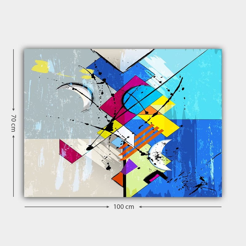 Dekorativ Canvasbilde 70x100 cm - Flerfarget - Interiør - Maleri & posters - Lerretsbilder