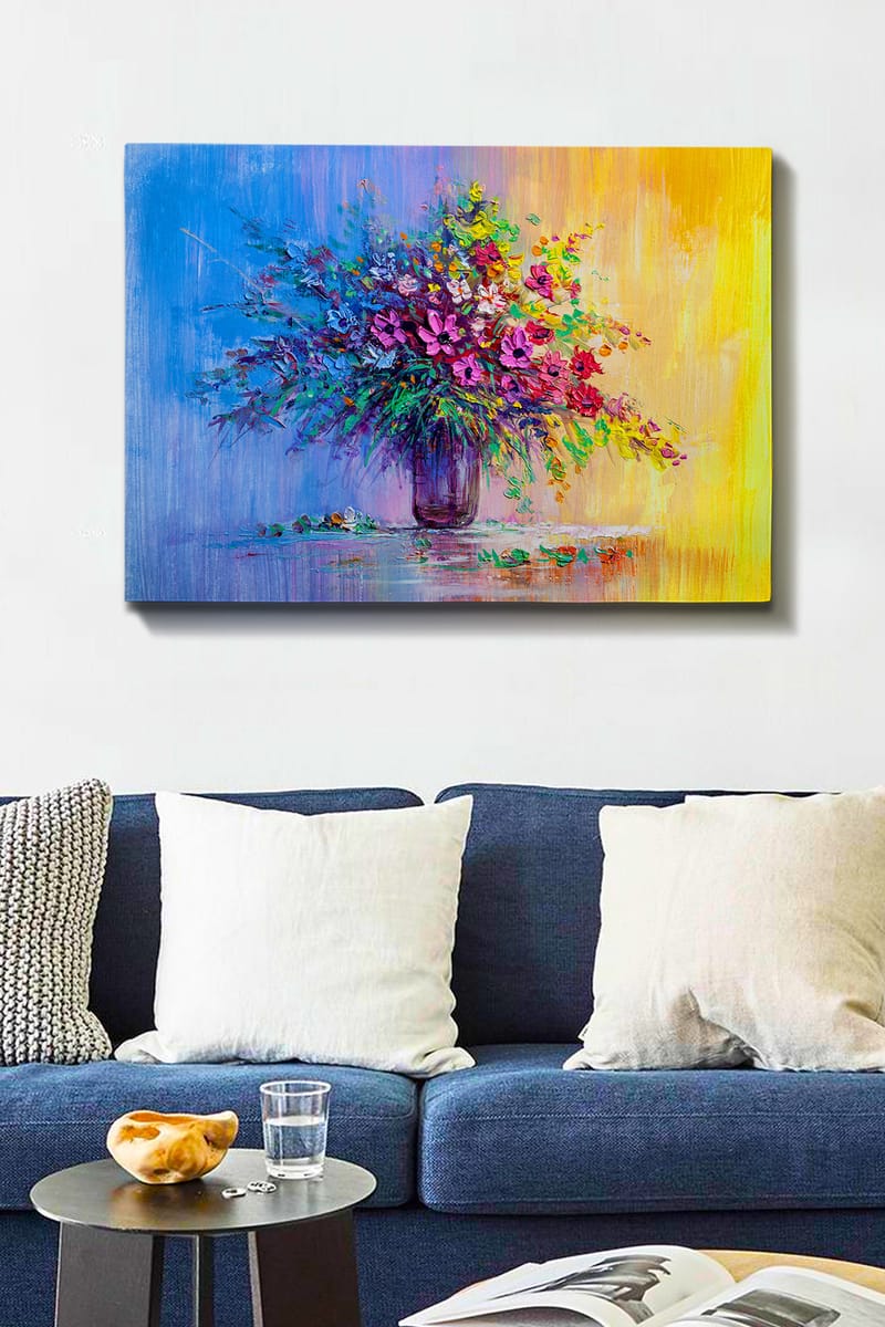 Dekorativ Canvasbilde 70x100 cm - Flerfarget - Interiør - Maleri & posters - Lerretsbilder