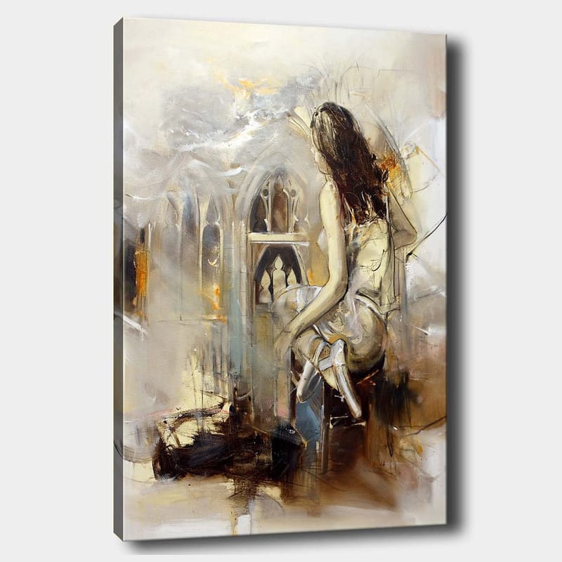 Dekorativ Canvasbilde 70x100 cm - Flerfarget - Interiør - Maleri & posters - Lerretsbilder