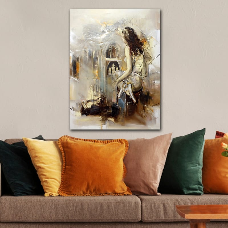 Dekorativ Canvasbilde 70x100 cm - Flerfarget - Interiør - Maleri & posters - Lerretsbilder