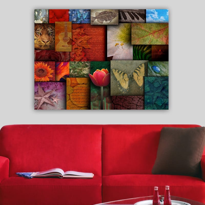 Dekorativ Canvasbilde 70x100 cm - Flerfarget - Interiør - Maleri & posters - Lerretsbilder