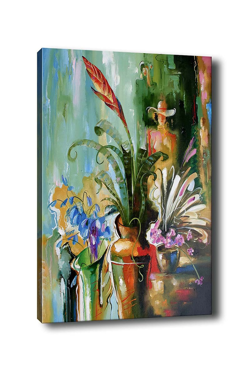 Dekorativ Canvasbilde 70x100 cm - Flerfarget - Interiør - Maleri & posters - Lerretsbilder