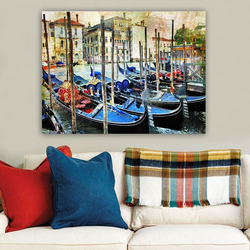 Dekorativ Canvasbilde 70x100 cm - Flerfarget - Interiør - Maleri & posters - Lerretsbilder