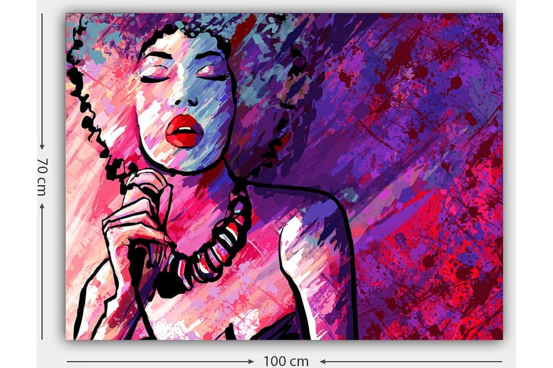 Dekorativ Canvasbilde 70x100 cm - Flerfarget - Interiør - Maleri & posters - Lerretsbilder