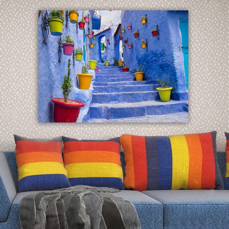 Dekorativ Canvasbilde 70x100 cm - Flerfarget - Interiør - Maleri & posters - Lerretsbilder