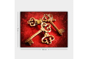 Dekorativ Canvasbilde 70x100 cm - Flerfarget - Interiør - Maleri & posters - Lerretsbilder