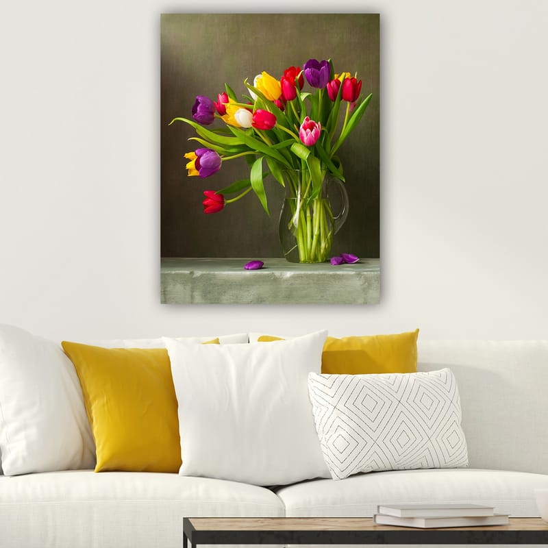 Dekorativ Canvasbilde 70x100 cm - Flerfarget - Interiør - Maleri & posters - Lerretsbilder