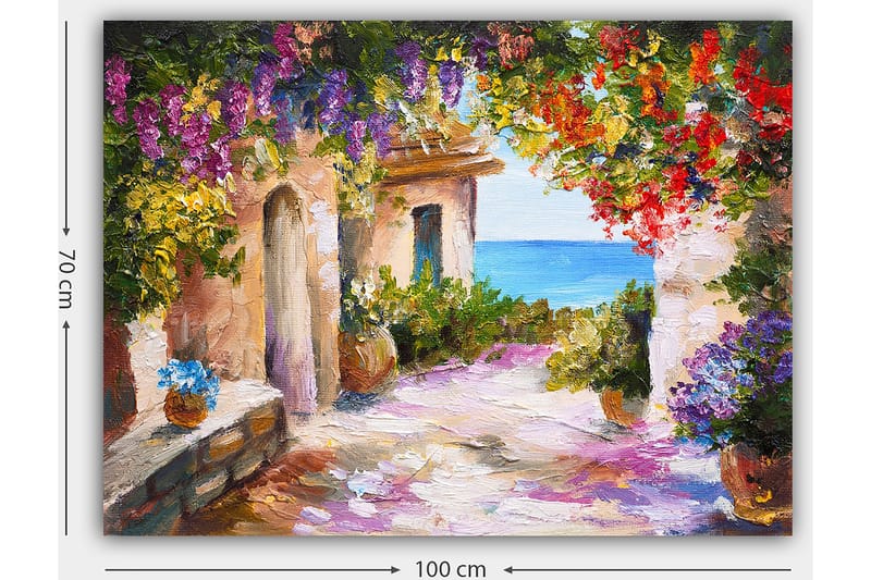 Dekorativ Canvasbilde 70x100 cm - Flerfarget - Interiør - Maleri & posters - Lerretsbilder