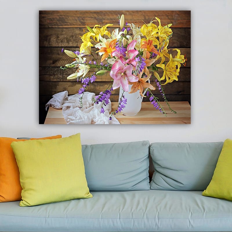 Dekorativ Canvasbilde 70x100 cm - Flerfarget - Interiør - Maleri & posters - Lerretsbilder