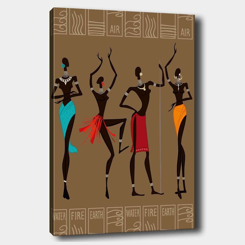 Dekorativ Canvasbilde 70x100 cm - Flerfarget - Interiør - Maleri & posters - Lerretsbilder