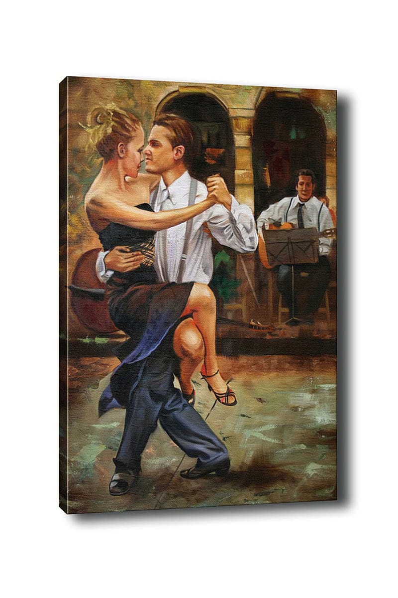 Dekorativ Canvasbilde 70x100 cm - Flerfarget - Interiør - Maleri & posters - Lerretsbilder