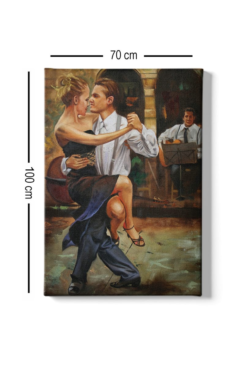 Dekorativ Canvasbilde 70x100 cm - Flerfarget - Interiør - Maleri & posters - Lerretsbilder