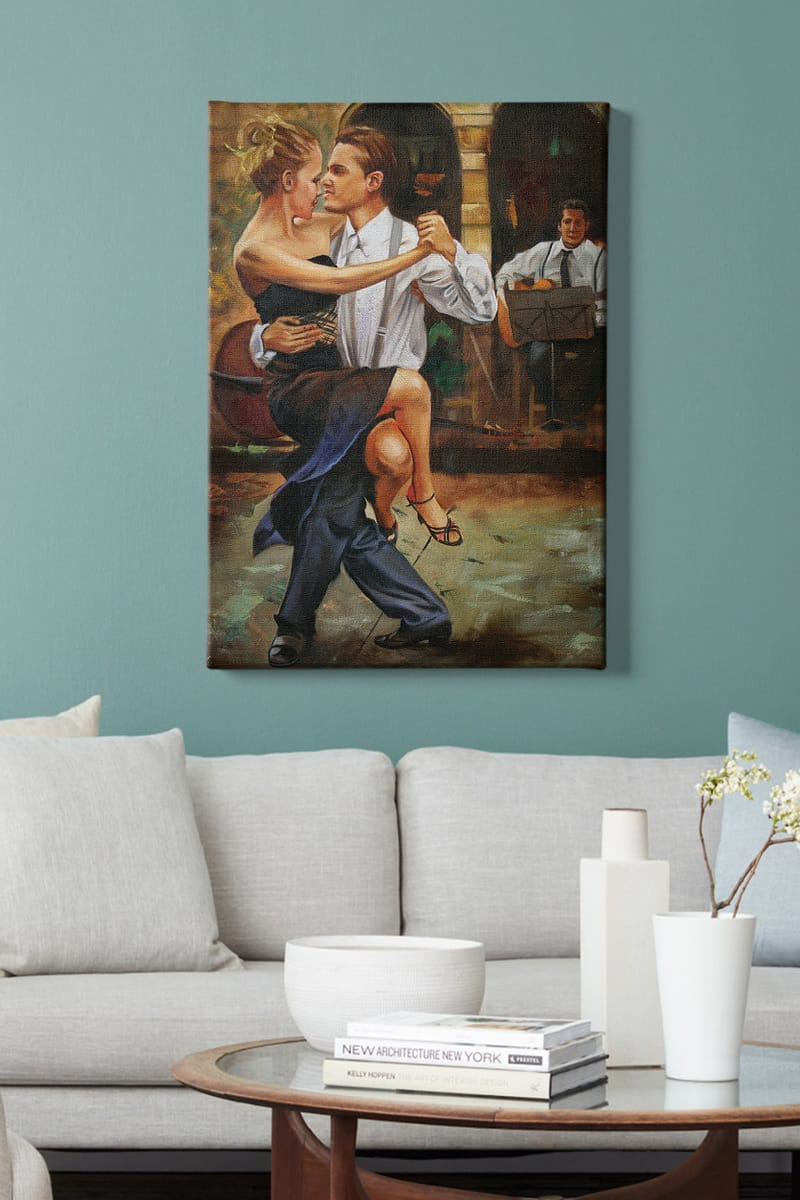 Dekorativ Canvasbilde 70x100 cm - Flerfarget - Interiør - Maleri & posters - Lerretsbilder