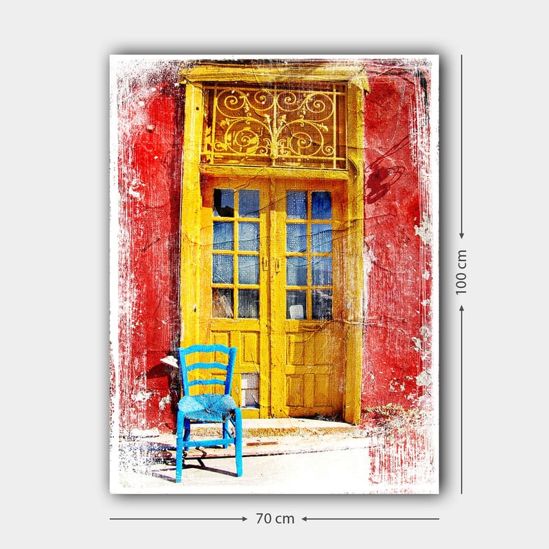Dekorativ Canvasbilde 70x100 cm - Flerfarget - Interiør - Maleri & posters - Lerretsbilder