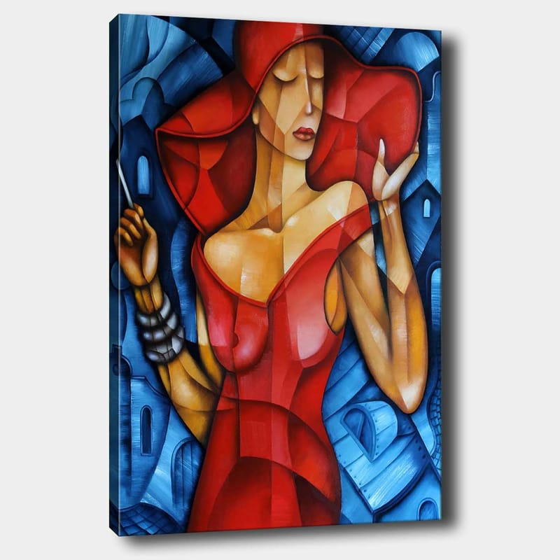 Dekorativ Canvasbilde 70x100 cm - Flerfarget - Interiør - Maleri & posters - Lerretsbilder